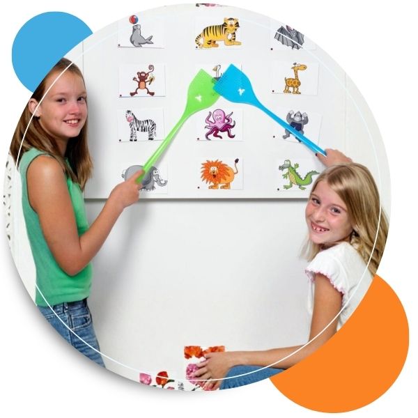 2 girls playing game